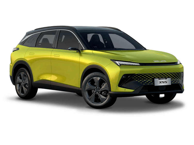 Купить BAIC X55 в Самаре - Жёлтый металлик с чёрной крышей